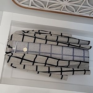 Pinkblush gray and blue Cardigan sz small